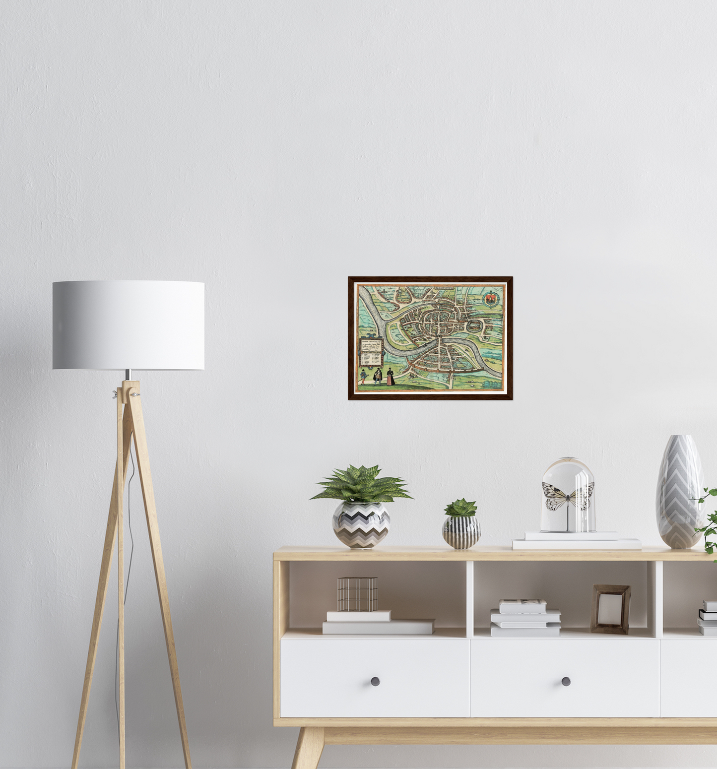 Historical city map  Test product horizontal 3 sizes