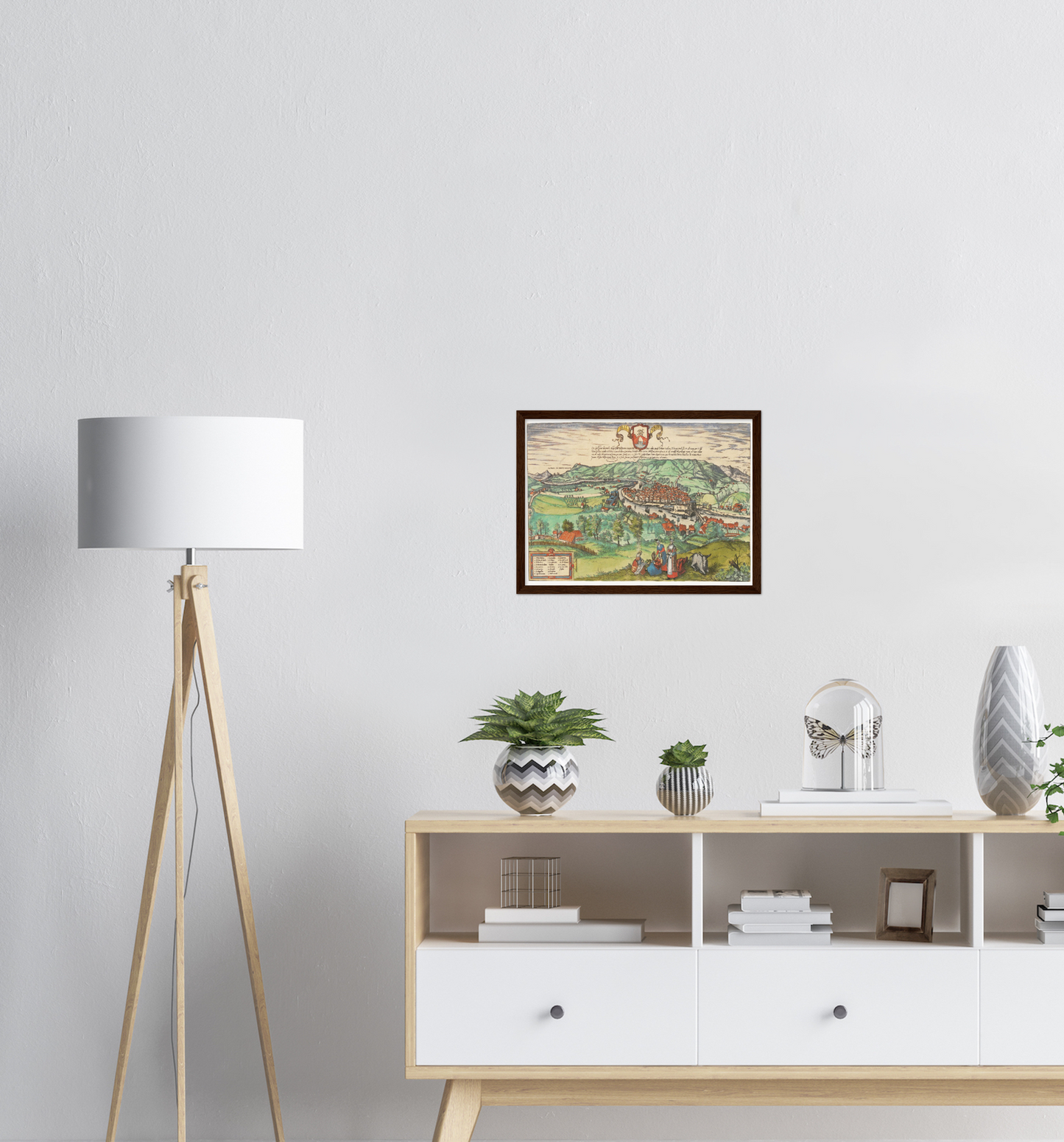 Historical city map  Test product horizontal 3 sizes