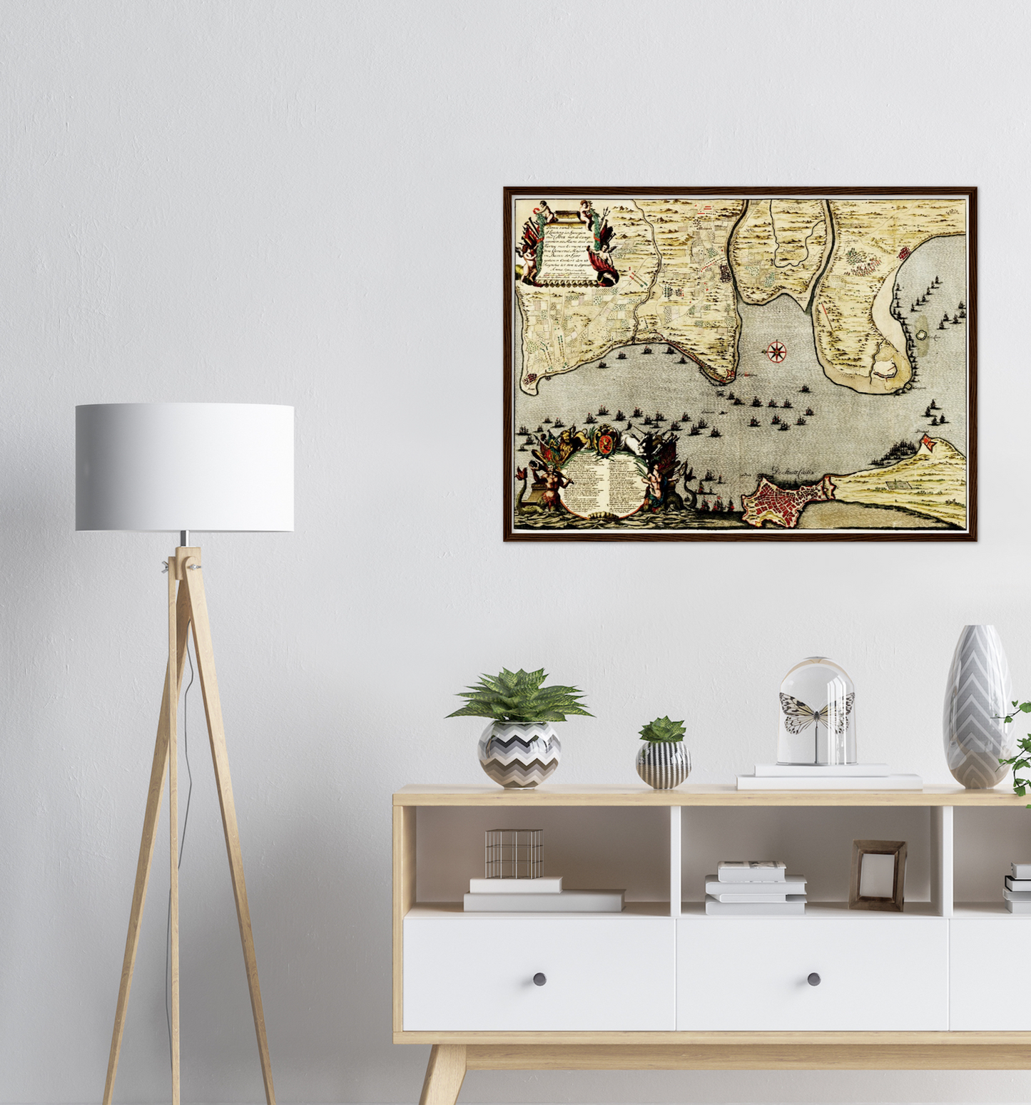 Historischer Stadtplan Cadiz um 1700