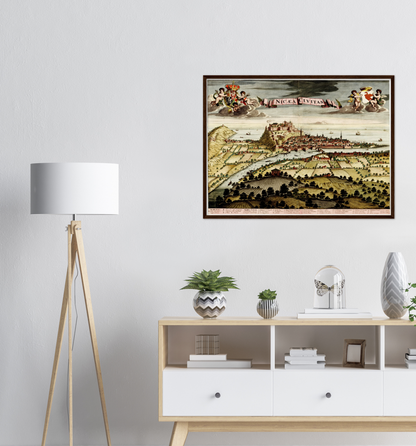 Historischer Stadtansicht Nizza um 1700