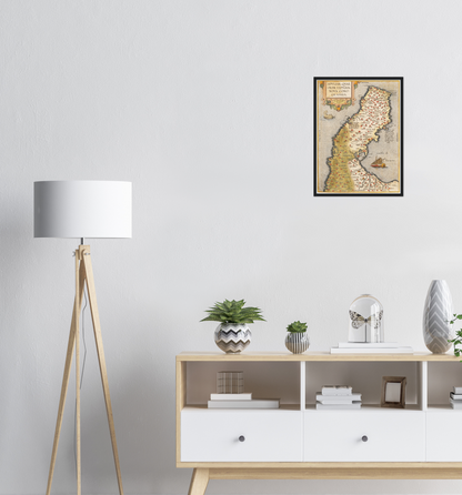 Historical city map  Test product horizontal 3 sizes