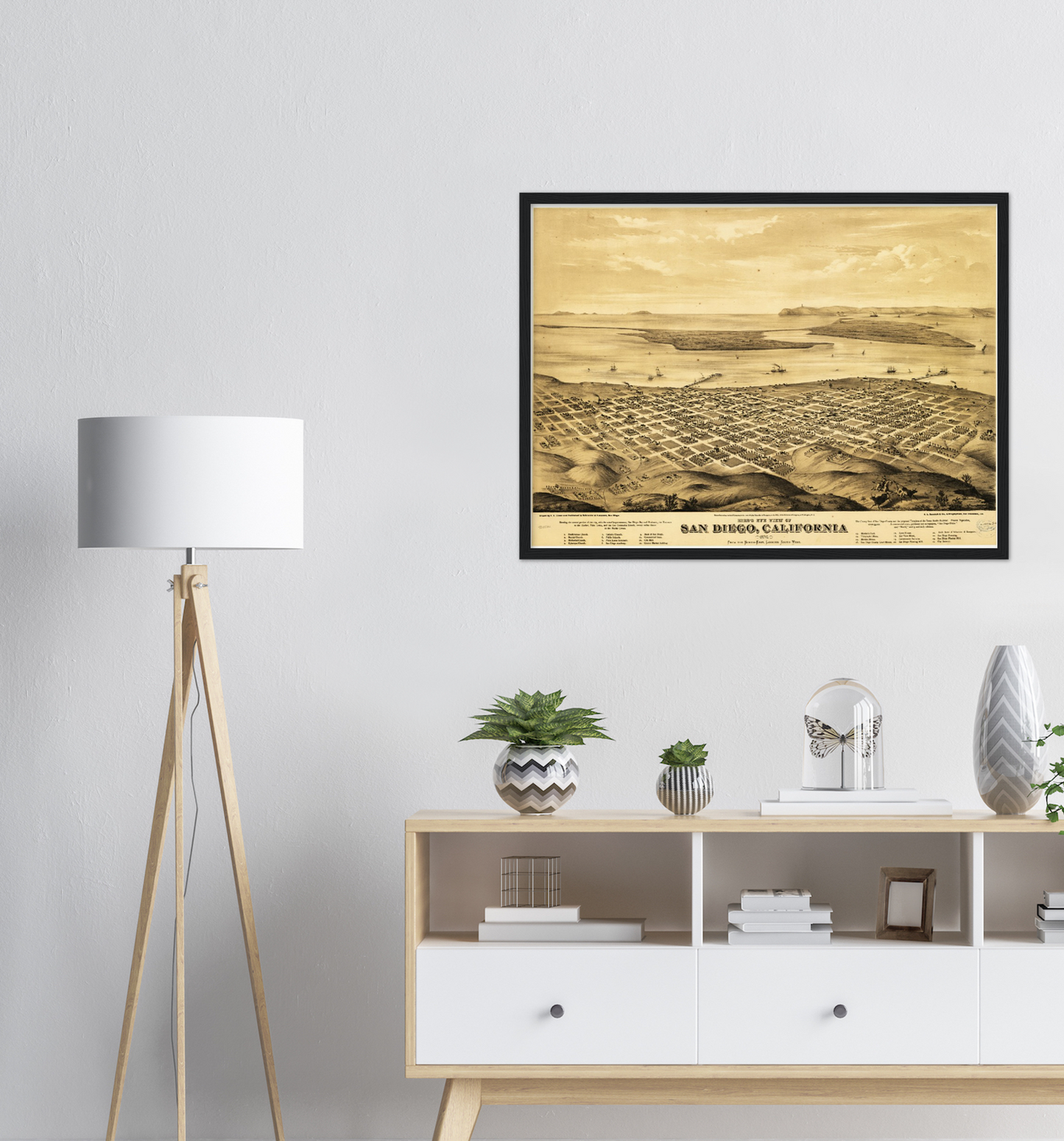 Historical city map  Test product horizontal 3 sizes