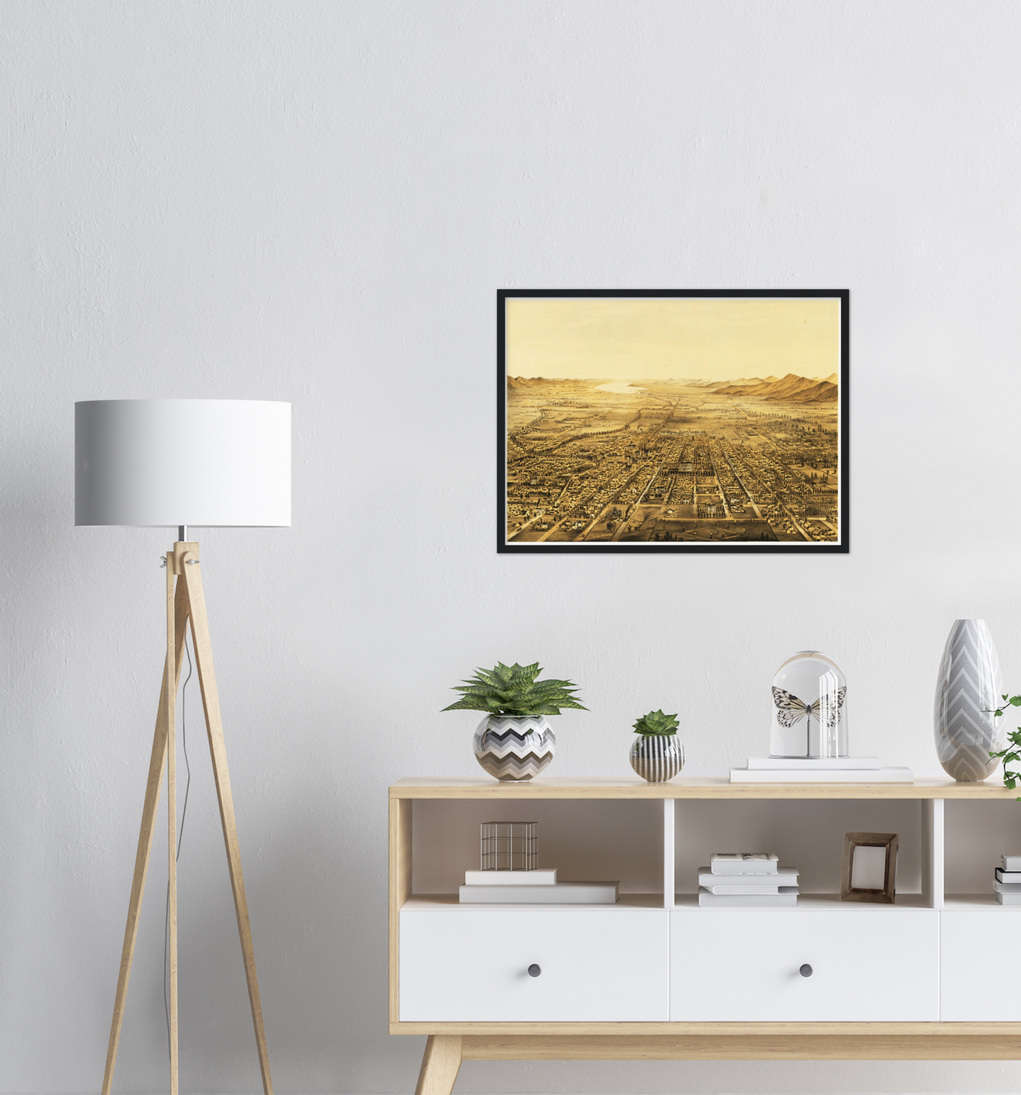 Historical city map  Test product horizontal 3 sizes