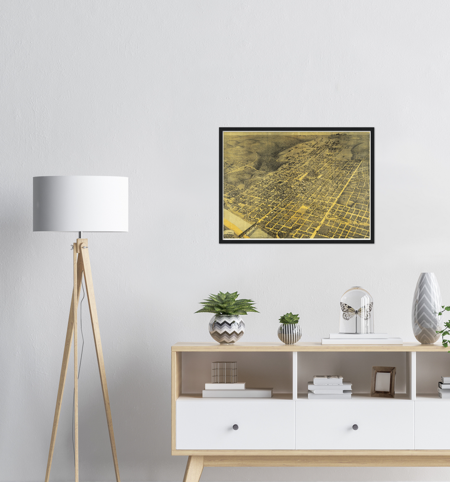 Historical city map  Test product horizontal 3 sizes