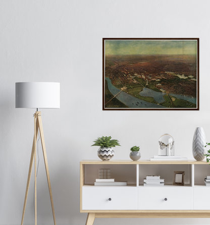 Historical city map  Test product horizontal 3 sizes