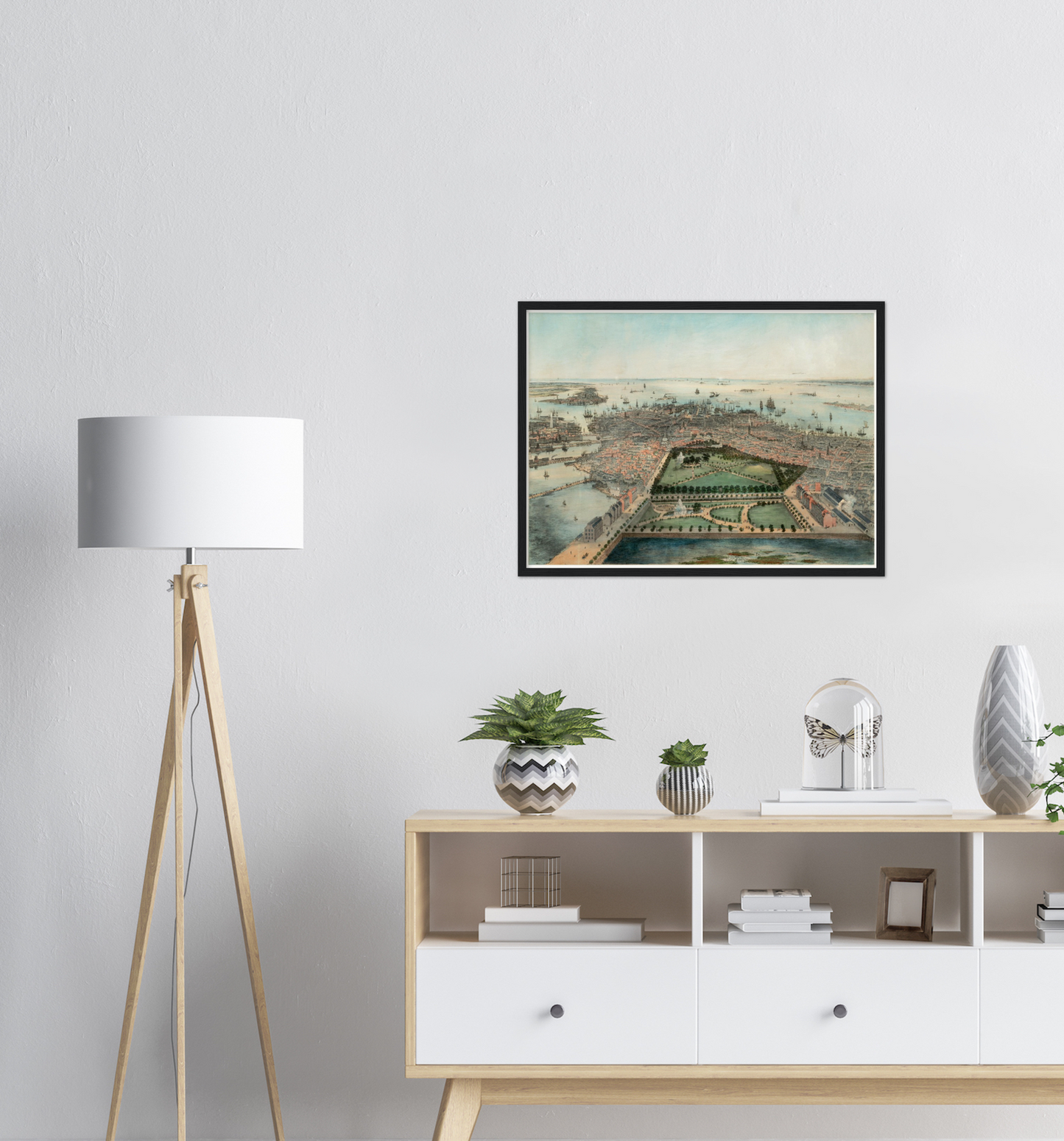 Historical city map  Test product horizontal 3 sizes