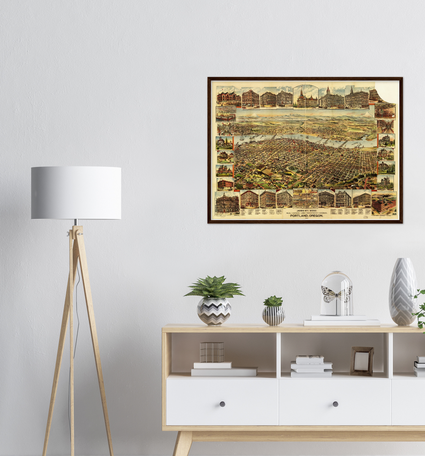 Historical city map  Test product horizontal 3 sizes