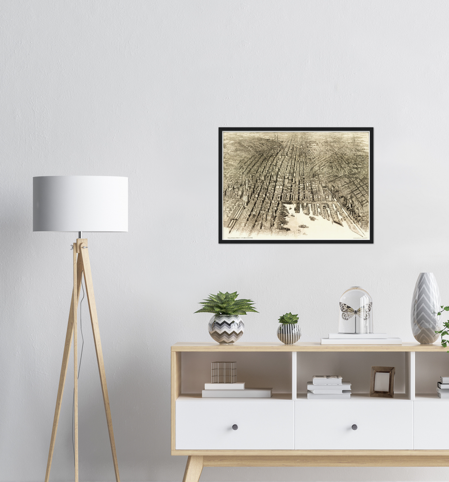 Historical city map  Test product horizontal 3 sizes