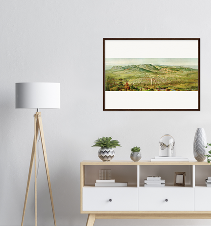 Historical city map  Test product horizontal 3 sizes