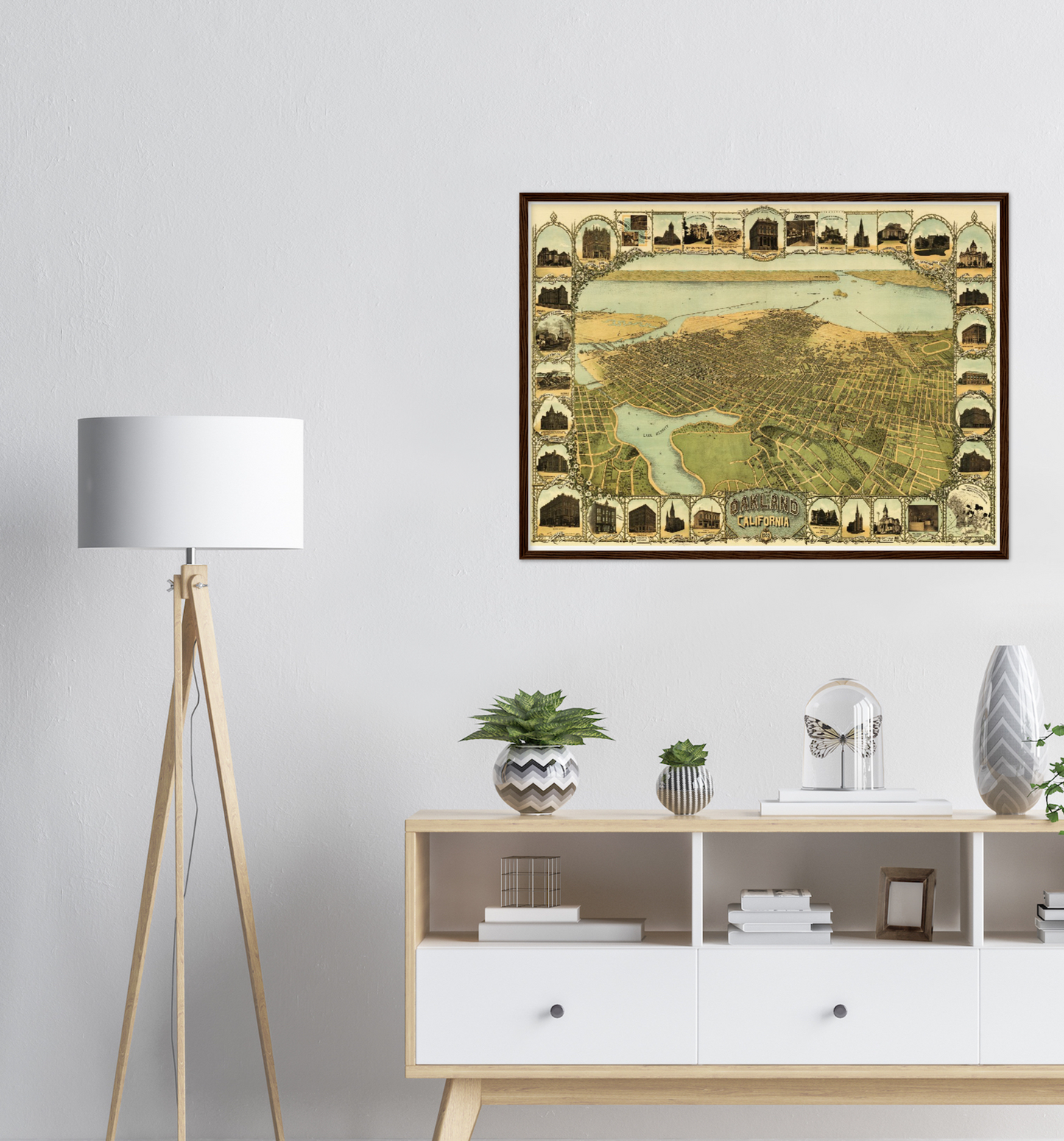 Historical city map  Test product horizontal 3 sizes