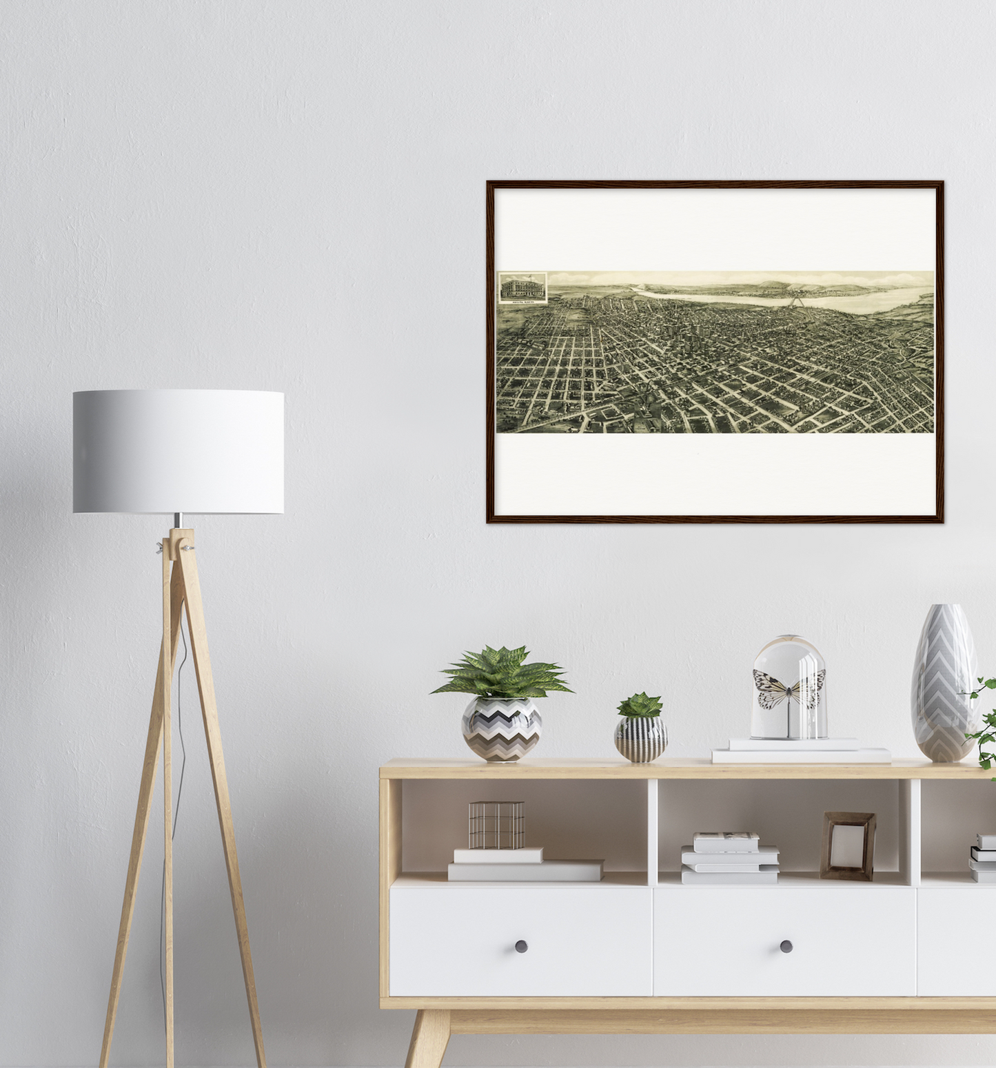 Historical city map  Test product horizontal 3 sizes