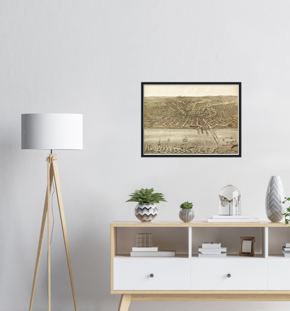 Historical city map  Test product horizontal 3 sizes