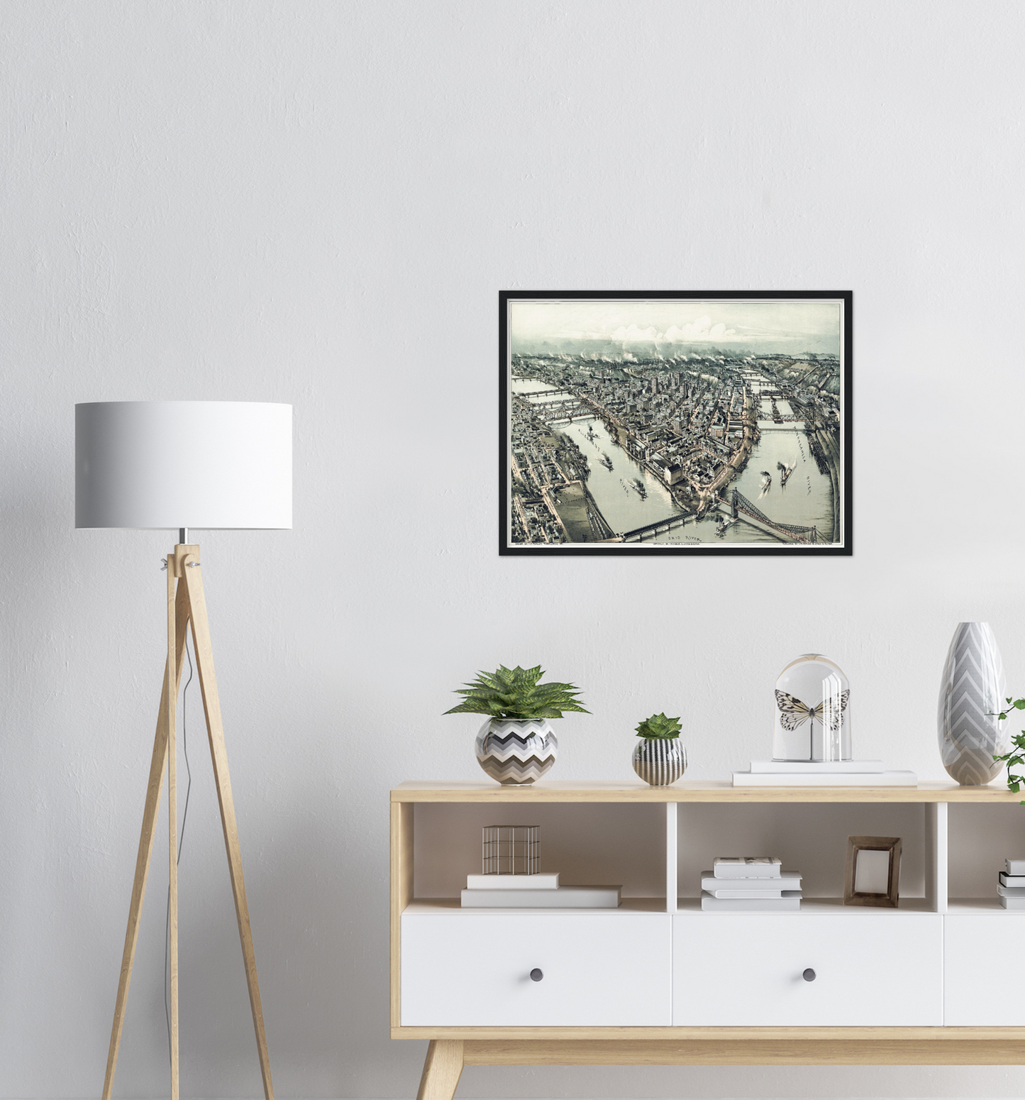 Historical city map  Test product horizontal 3 sizes