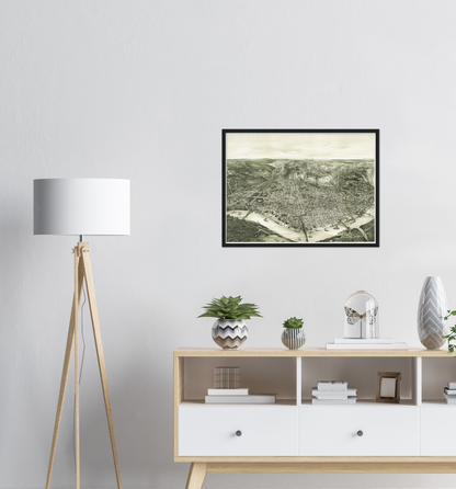 Historical city map  Test product horizontal 3 sizes