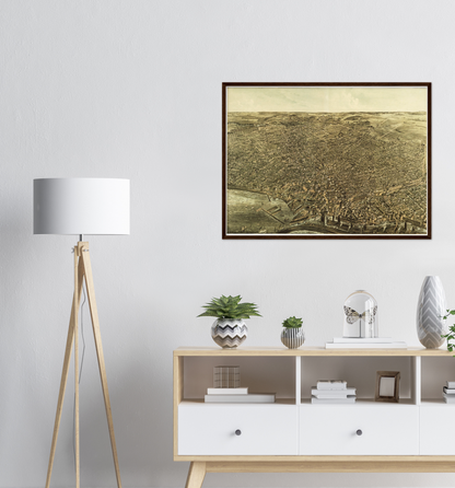 Historische Stadtansicht Buffalo um 1880