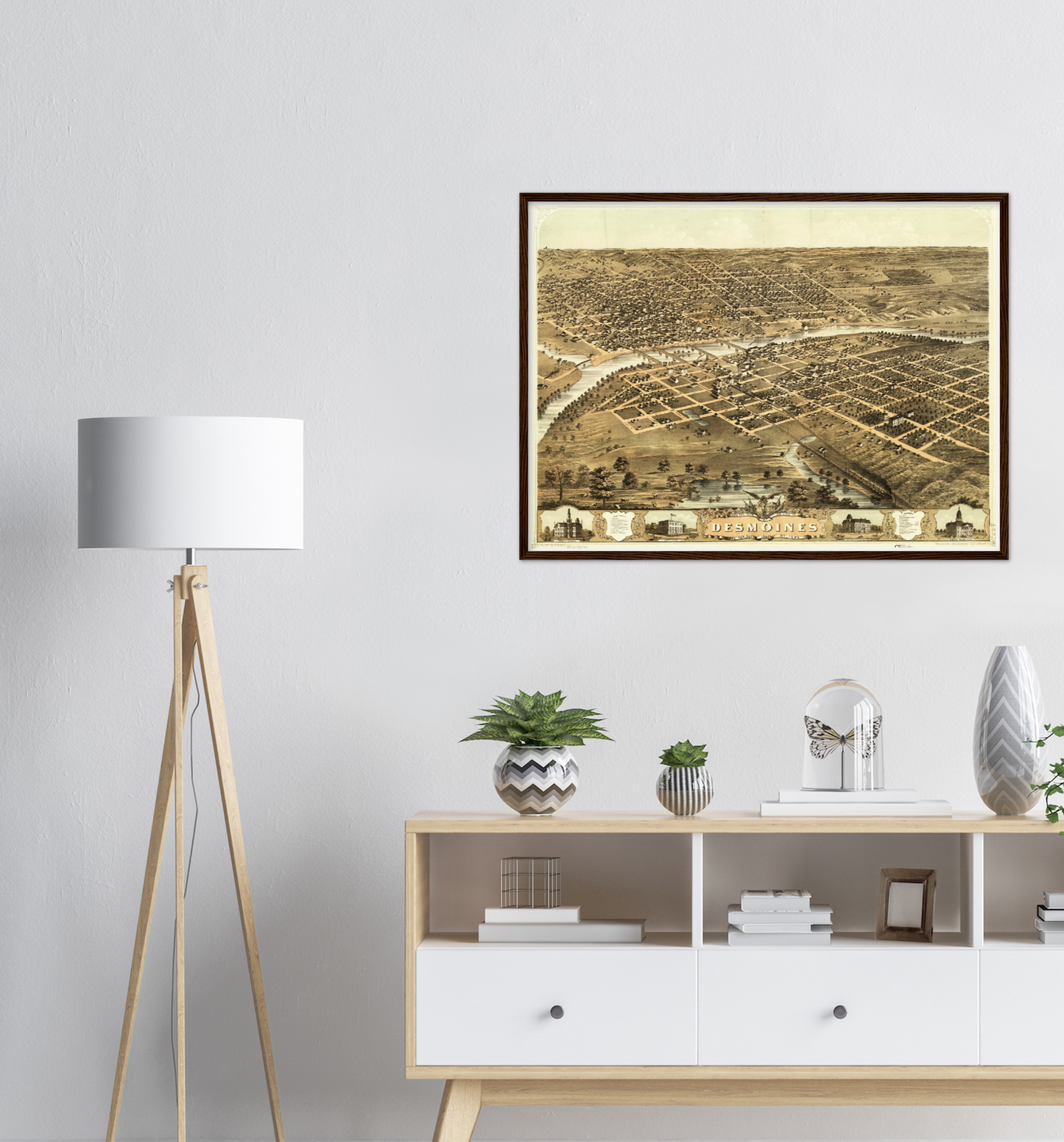 Historical city map  Test product horizontal 3 sizes