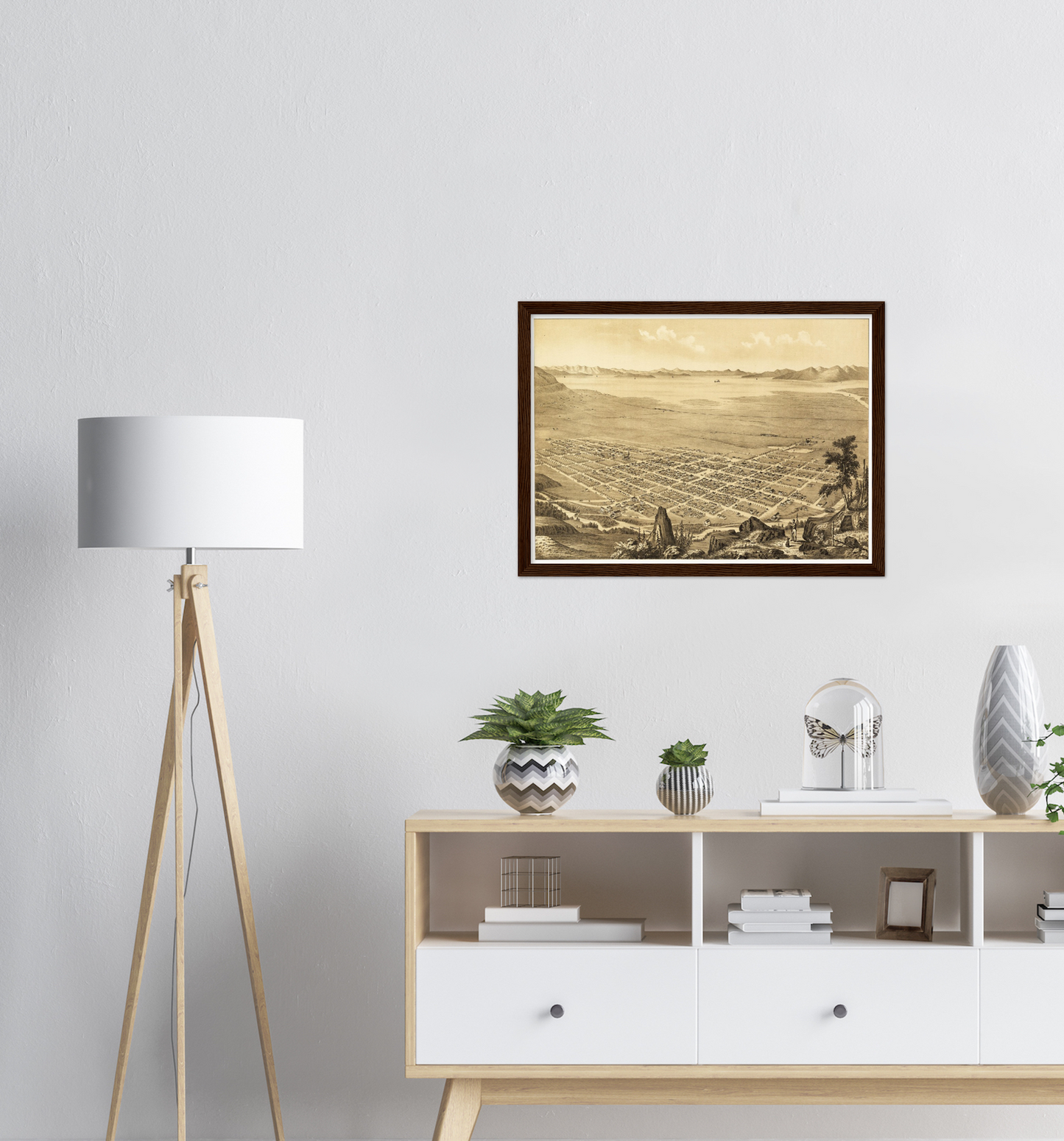 Historical city map  Test product horizontal 3 sizes