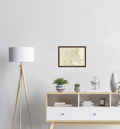 Historical city map  Test product horizontal 3 sizes