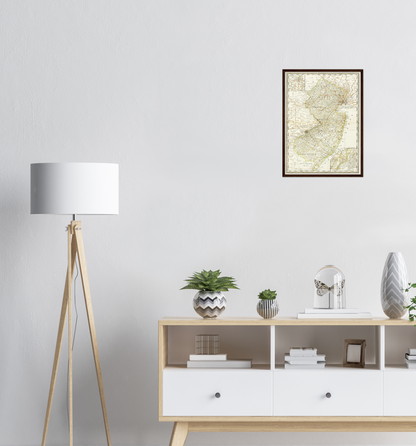 Historical city map  Test product horizontal 3 sizes