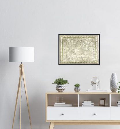 Historical city map  Test product horizontal 3 sizes