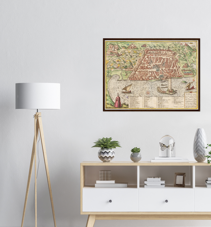 Historical city map  Test product horizontal 3 sizes