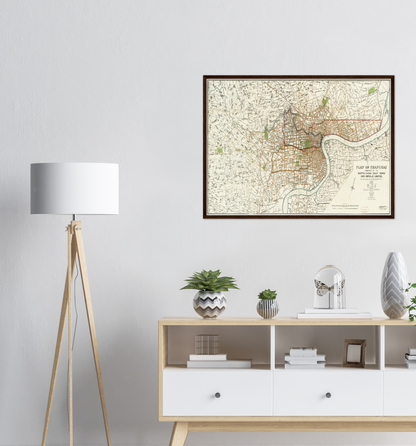 Historical city map  Test product horizontal 3 sizes