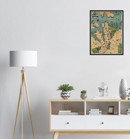 Historical city map  Test product horizontal 3 sizes