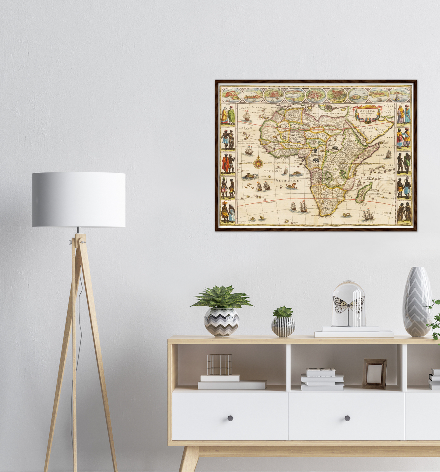 Historical city map  Test product horizontal 3 sizes