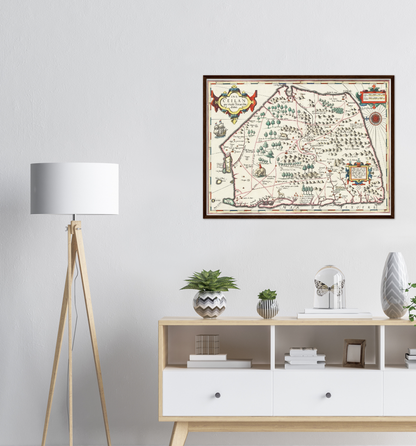 Historical city map  Test product horizontal 3 sizes