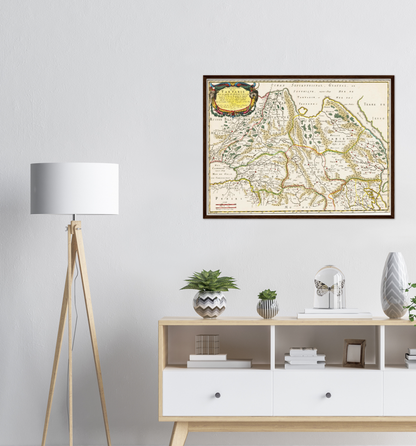 Historical city map  Test product horizontal 3 sizes