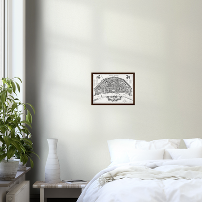 Historical city map  Test product horizontal 3 sizes