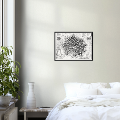 Historical city map  Test product horizontal 3 sizes