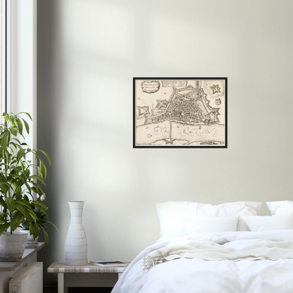 Historischer Stadtplan Mainz um 1670