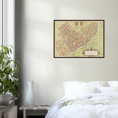 Historischer Stadtplan Wesel um 1592