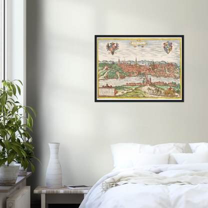 Historical city map  Test product horizontal 3 sizes