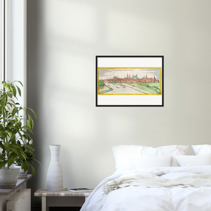 Historische Stadtansicht Straubing um 1570