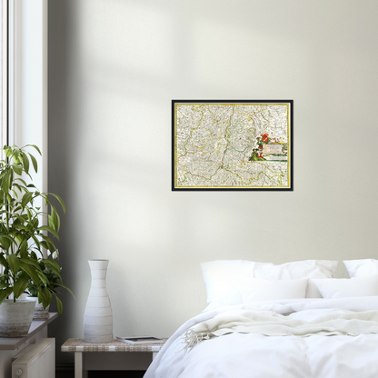 Historical city map  Test product horizontal 3 sizes