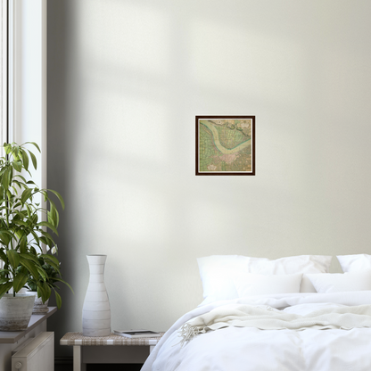 Historical city map  Test product horizontal 3 sizes