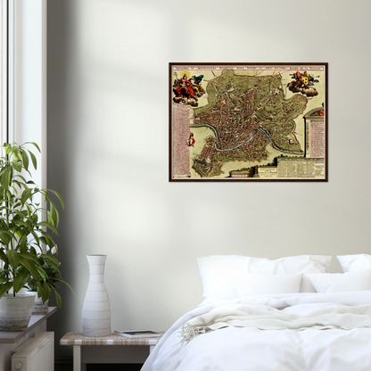Historical city map  Test product horizontal 3 sizes