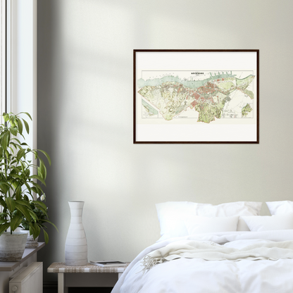 Historical city map  Test product horizontal 3 sizes