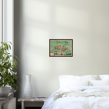 Historical city map  Test product horizontal 3 sizes