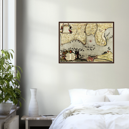 Historischer Stadtplan Cadiz um 1700