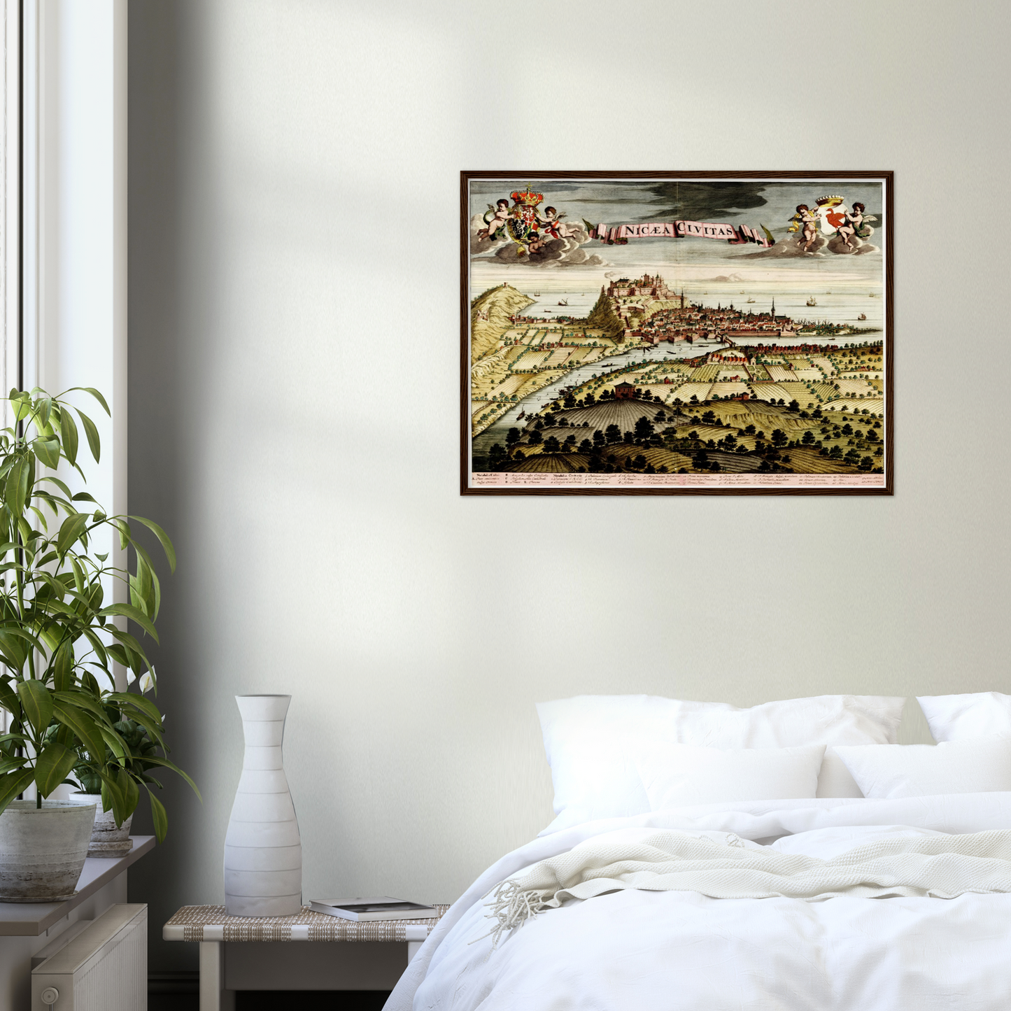 Historischer Stadtansicht Nizza um 1700