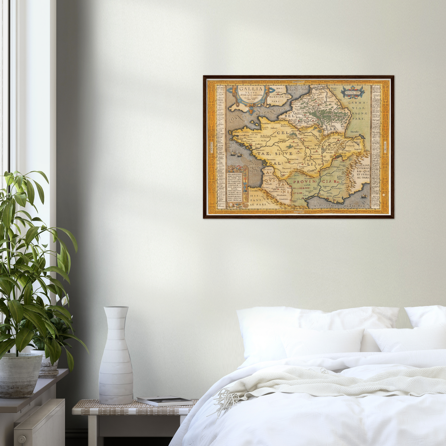 Historische Landkarte Historisches Gallien um 1609