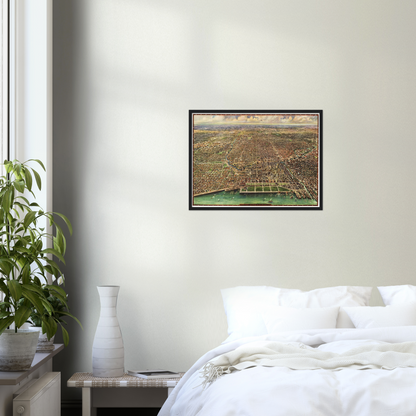 Historical city map  Test product horizontal 3 sizes