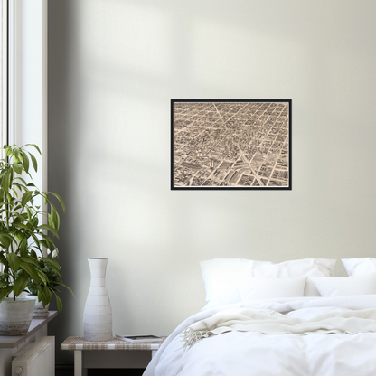 Historical city map  Test product horizontal 3 sizes