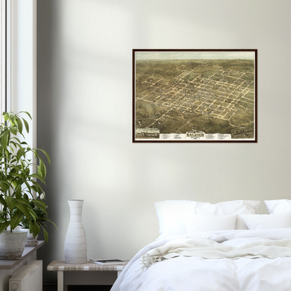 Historical city map  Test product horizontal 3 sizes