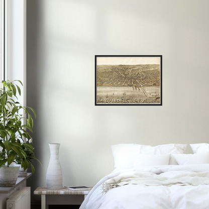 Historical city map  Test product horizontal 3 sizes