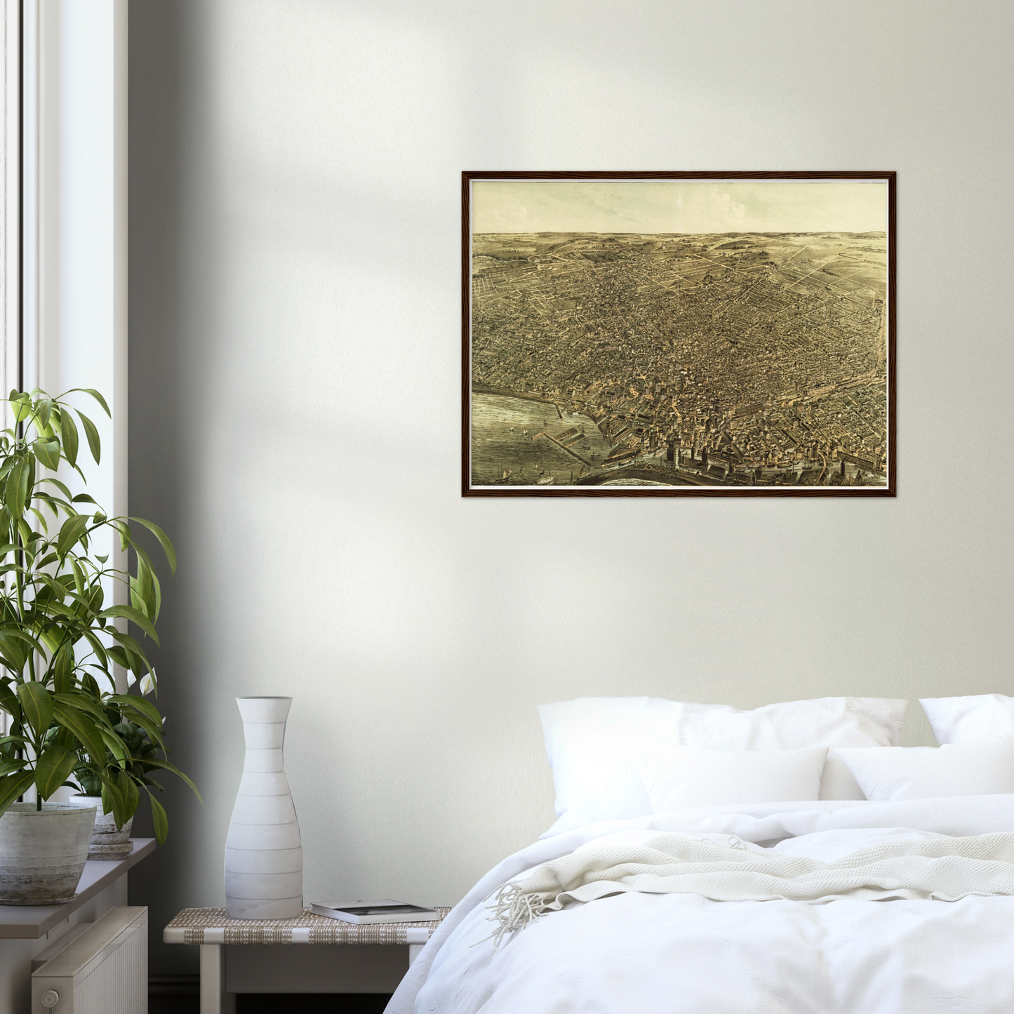 Historische Stadtansicht Buffalo um 1880