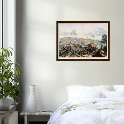 Historical city map  Test product horizontal 3 sizes